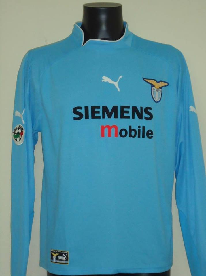 maillot de foot ss lazio domicile 2002-2003 rétro