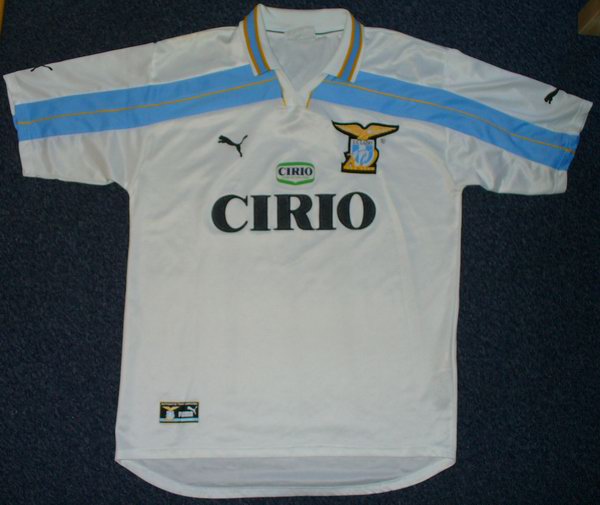 maillot de foot ss lazio exterieur 1999-2000 rétro