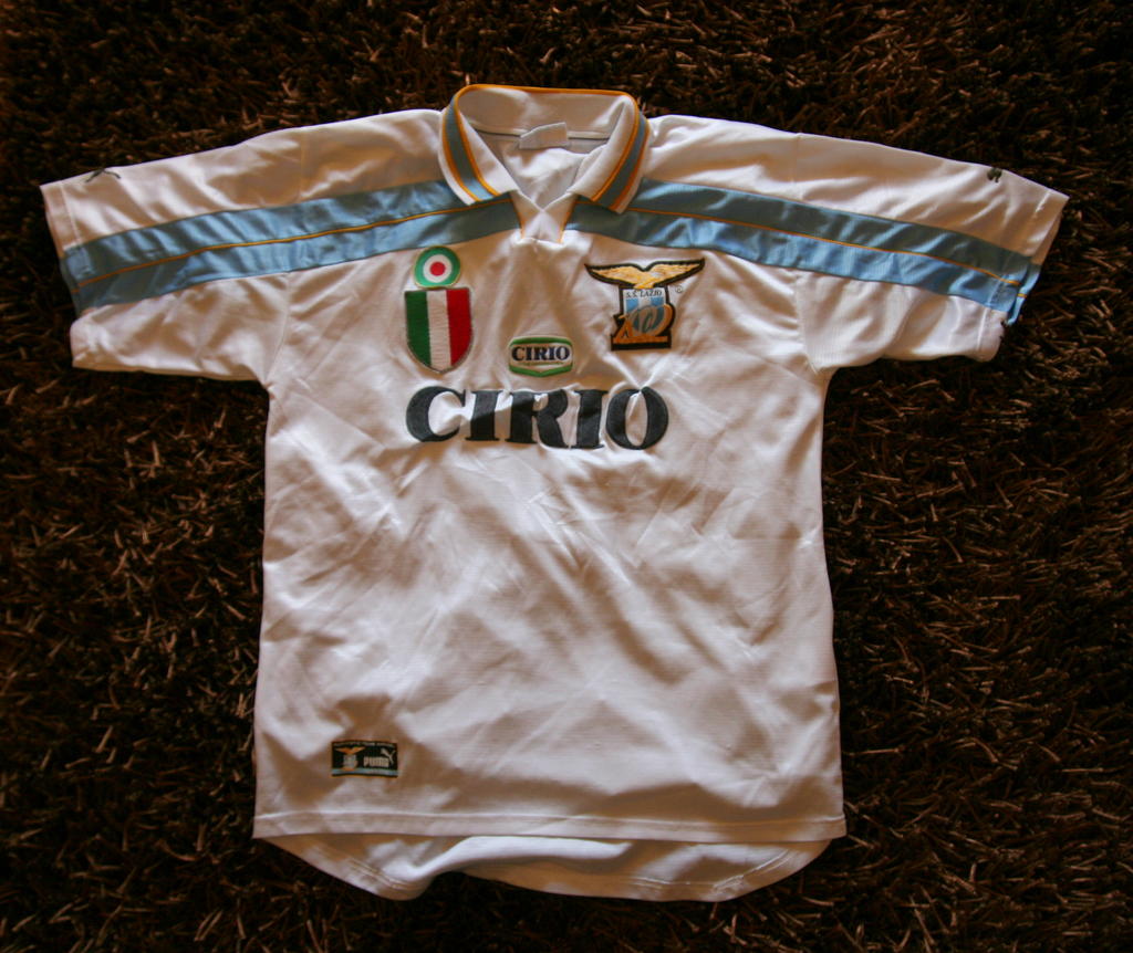 maillot de foot ss lazio exterieur 2000-2001 rétro