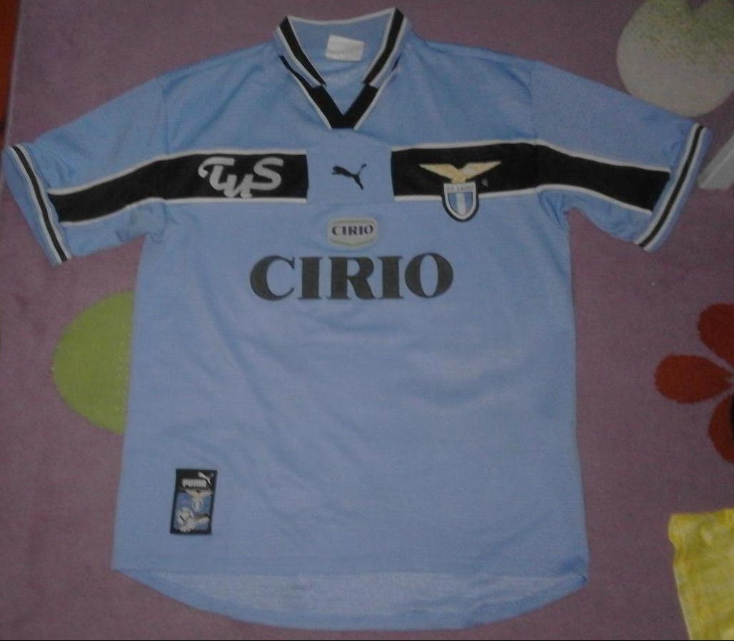 maillot de foot ss lazio gardien 1998-2000 rétro