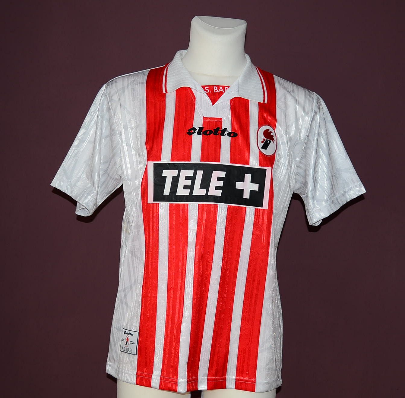 maillot de foot ssc bari domicile 1997-1998 rétro