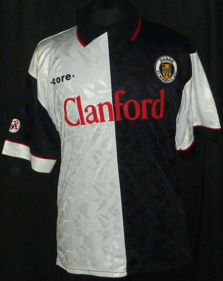 maillot de foot st. mirren fc domicile 1994-1995 rétro