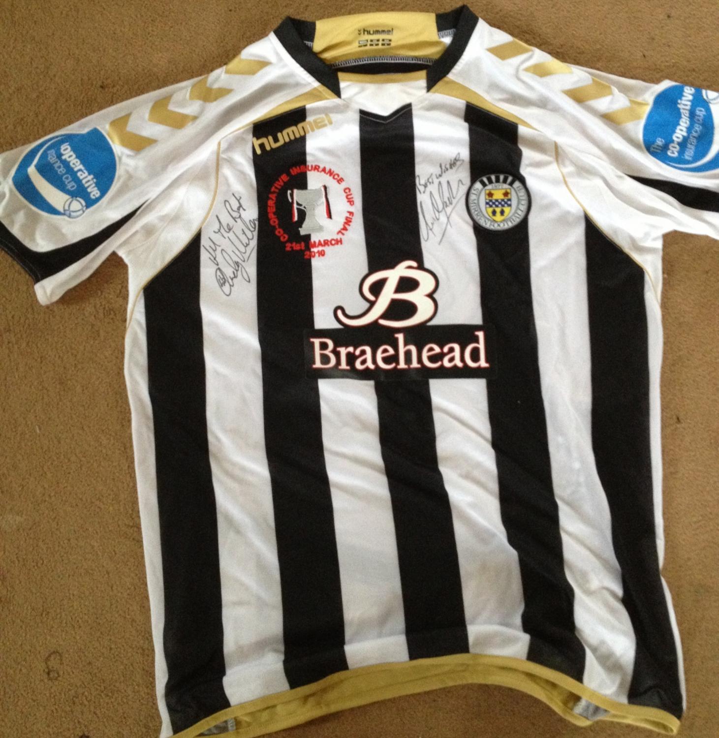 maillot de foot st. mirren fc domicile 2009-2010 rétro