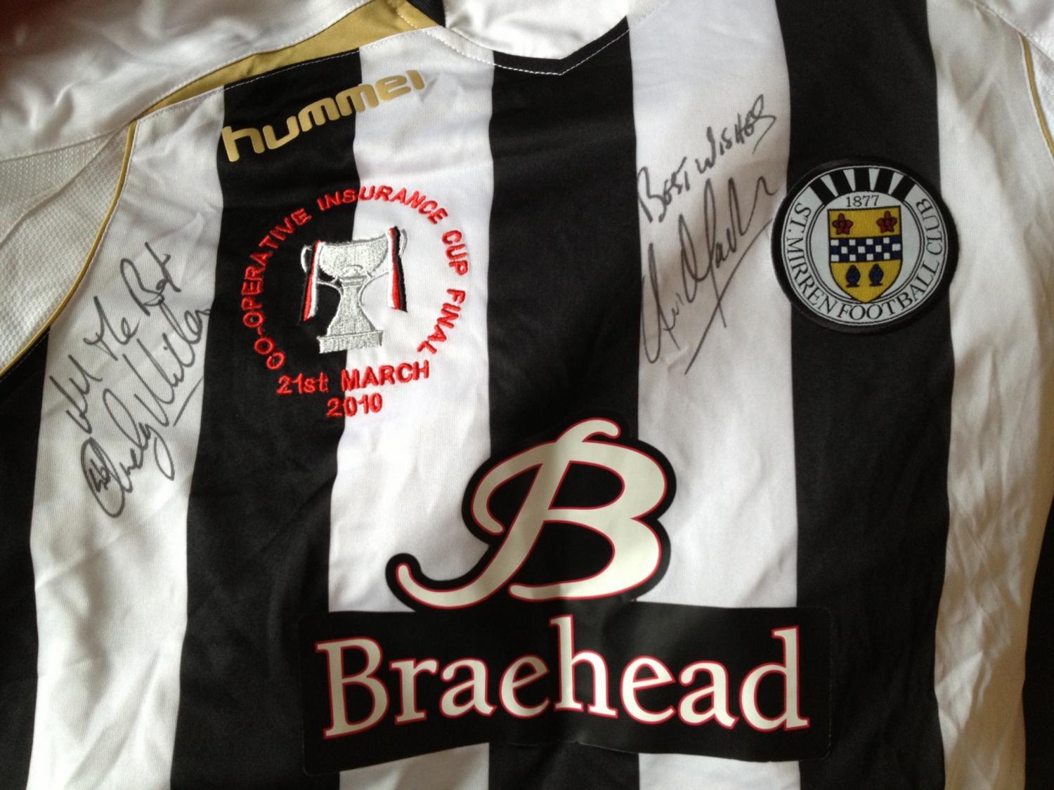 maillot de foot st. mirren fc domicile 2009-2010 rétro