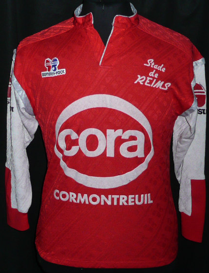 maillot de foot stade de reims domicile 1989-1990 rétro