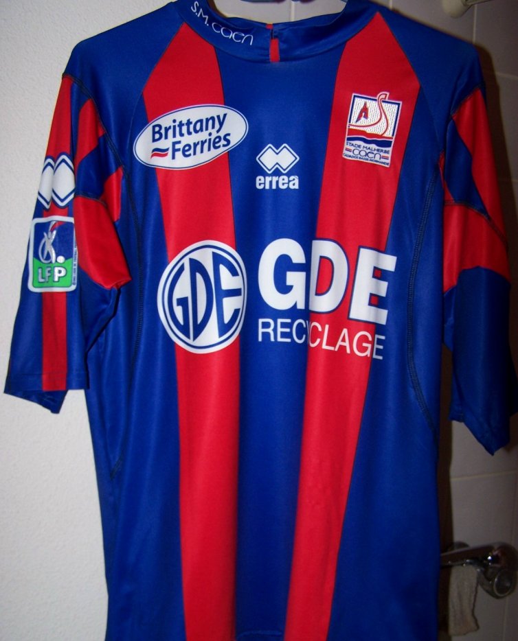 maillot de foot stade malherbe caen domicile 2006-2007 pas cher