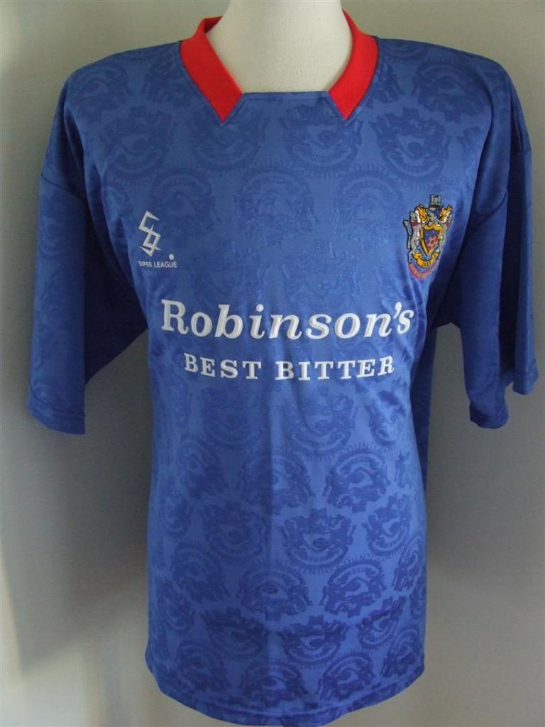 maillot de foot stockport county fc domicile 1994-1995 rétro