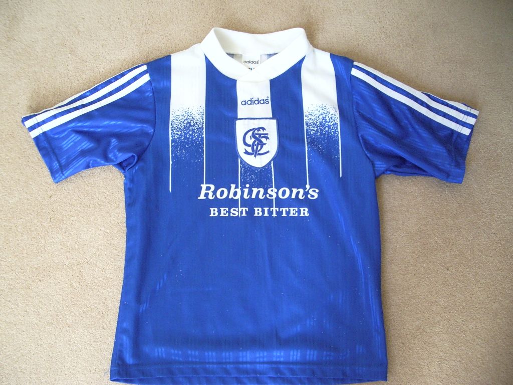 maillot de foot stockport county fc domicile 1996-1997 rétro