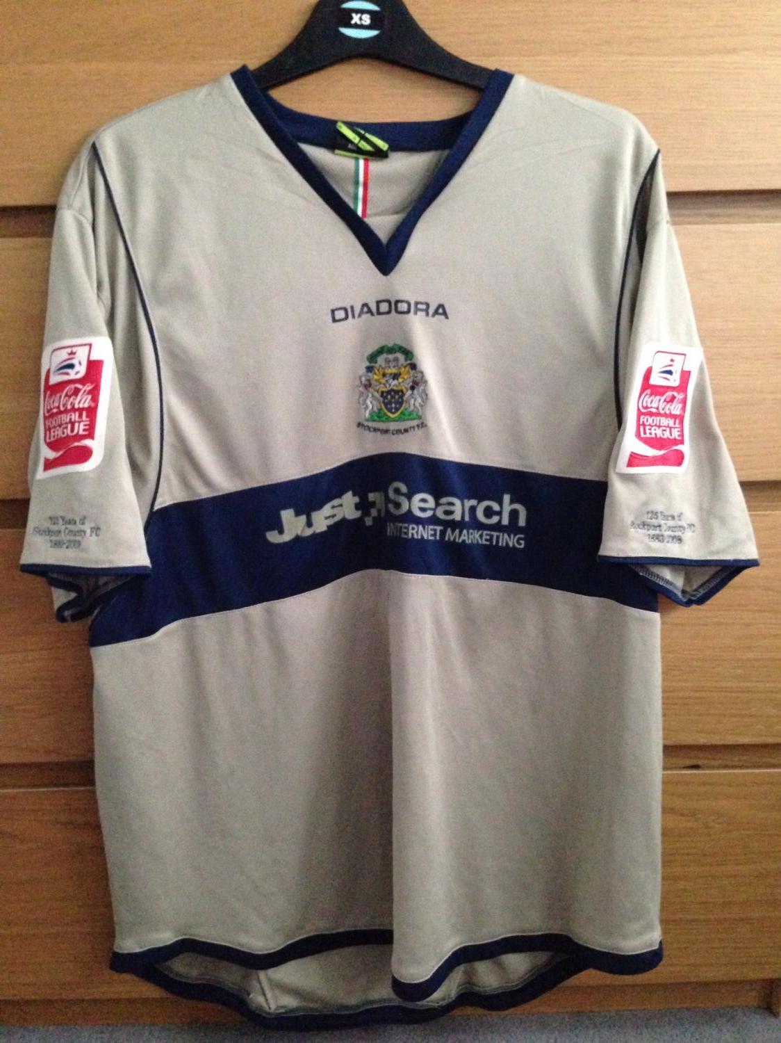 maillot de foot stockport county fc third 2007-2008 rétro