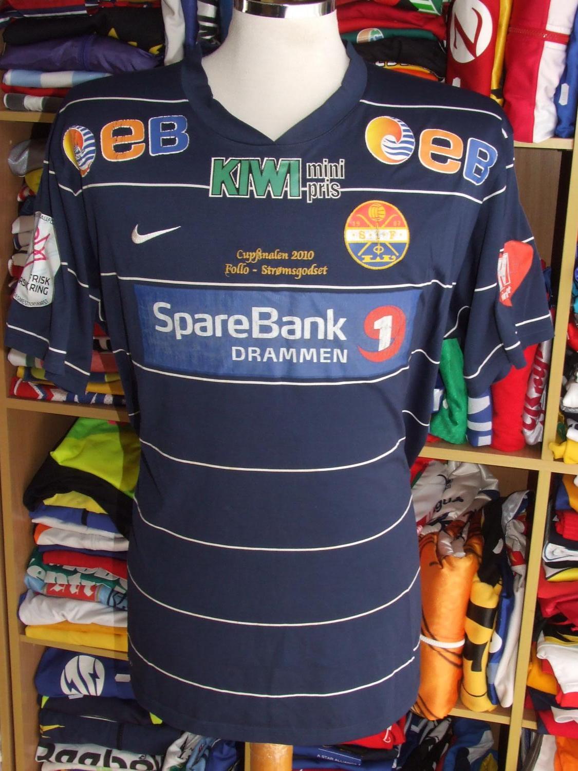 maillot de foot strømsgodset if réplique 2010 rétro