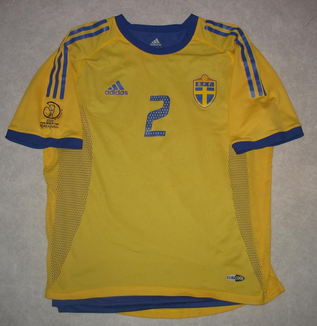 maillot de foot suède domicile 2002-2004 pas cher