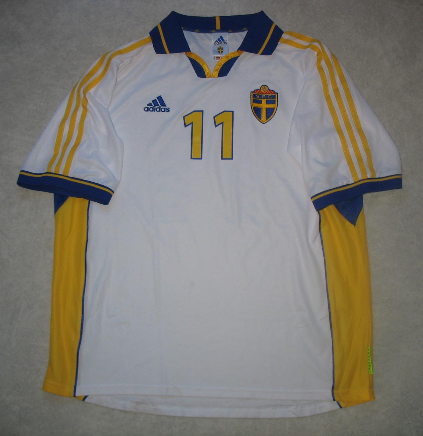 maillot de foot suède exterieur 2000-2001 pas cher