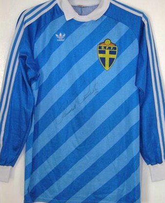 maillot de foot suède gardien 1985 rétro