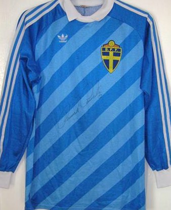 maillot de foot suède gardien 1985 rétro