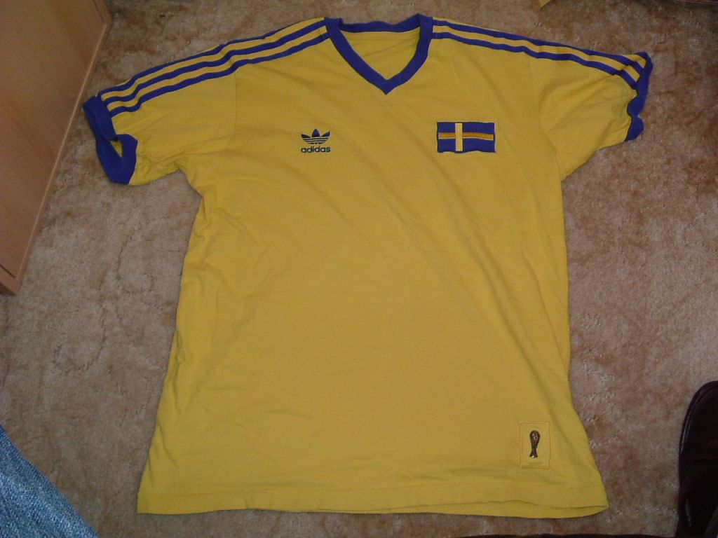 maillot de foot suède réplique 1974 rétro