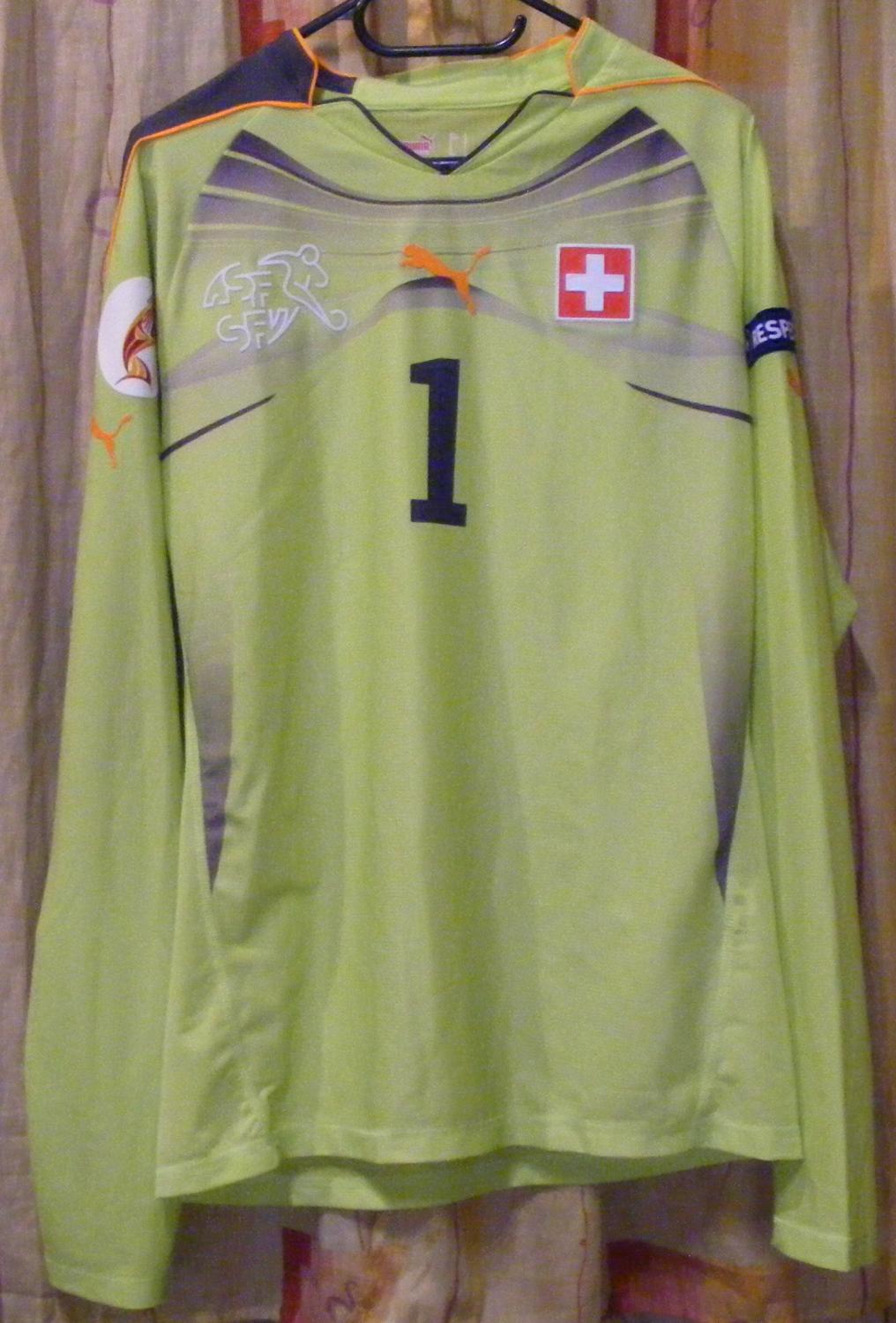 maillot de foot suisse gardien 2010-2012 pas cher