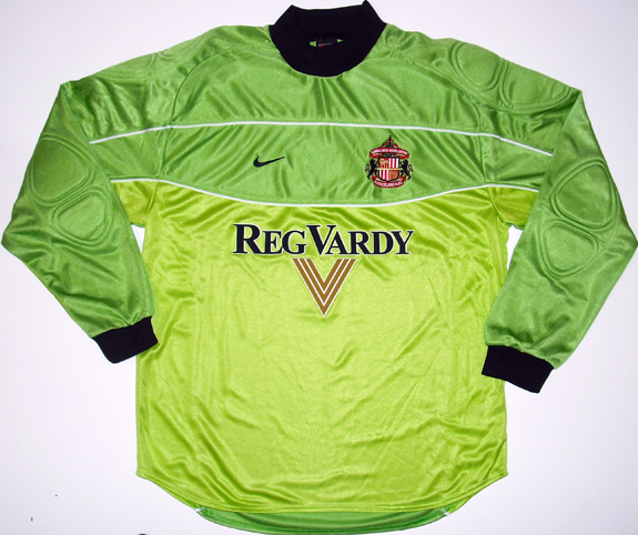 maillot de foot sunderland afc gardien 2000-2002 rétro