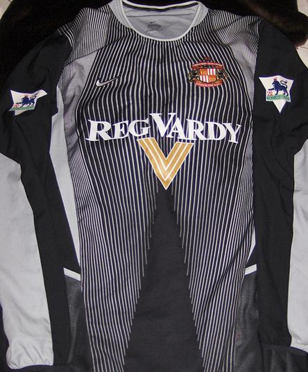 maillot de foot sunderland afc gardien 2002-2003 rétro
