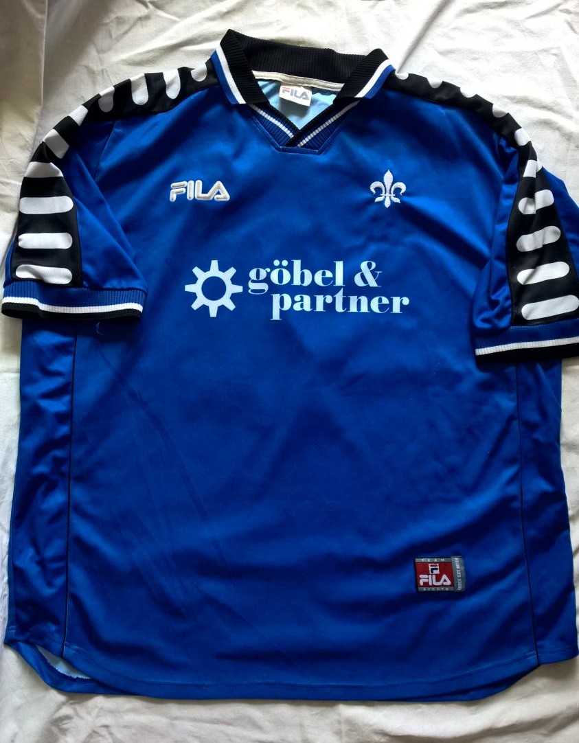 maillot de foot sv darmstadt 107 domicile 2000-2001 rétro