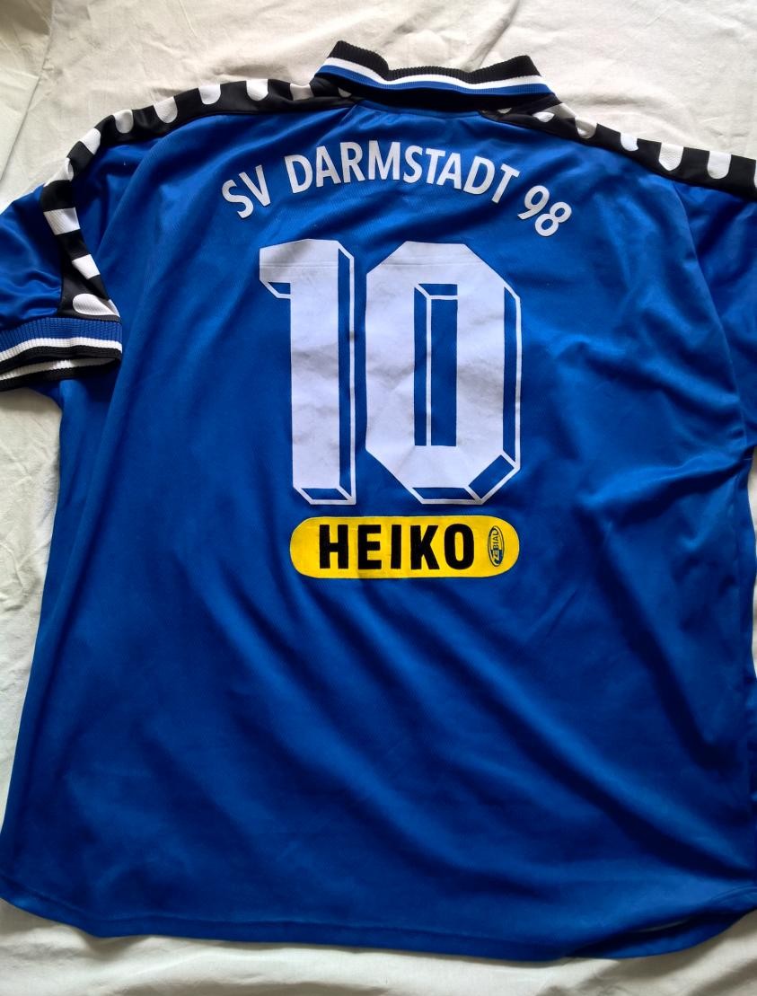 maillot de foot sv darmstadt 107 domicile 2000-2001 rétro