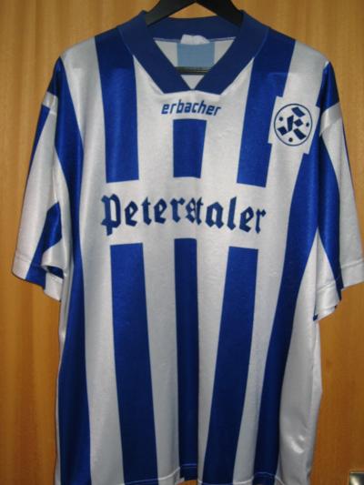 maillot de foot sv stuttgarter kickers domicile 1995-1996 rétro