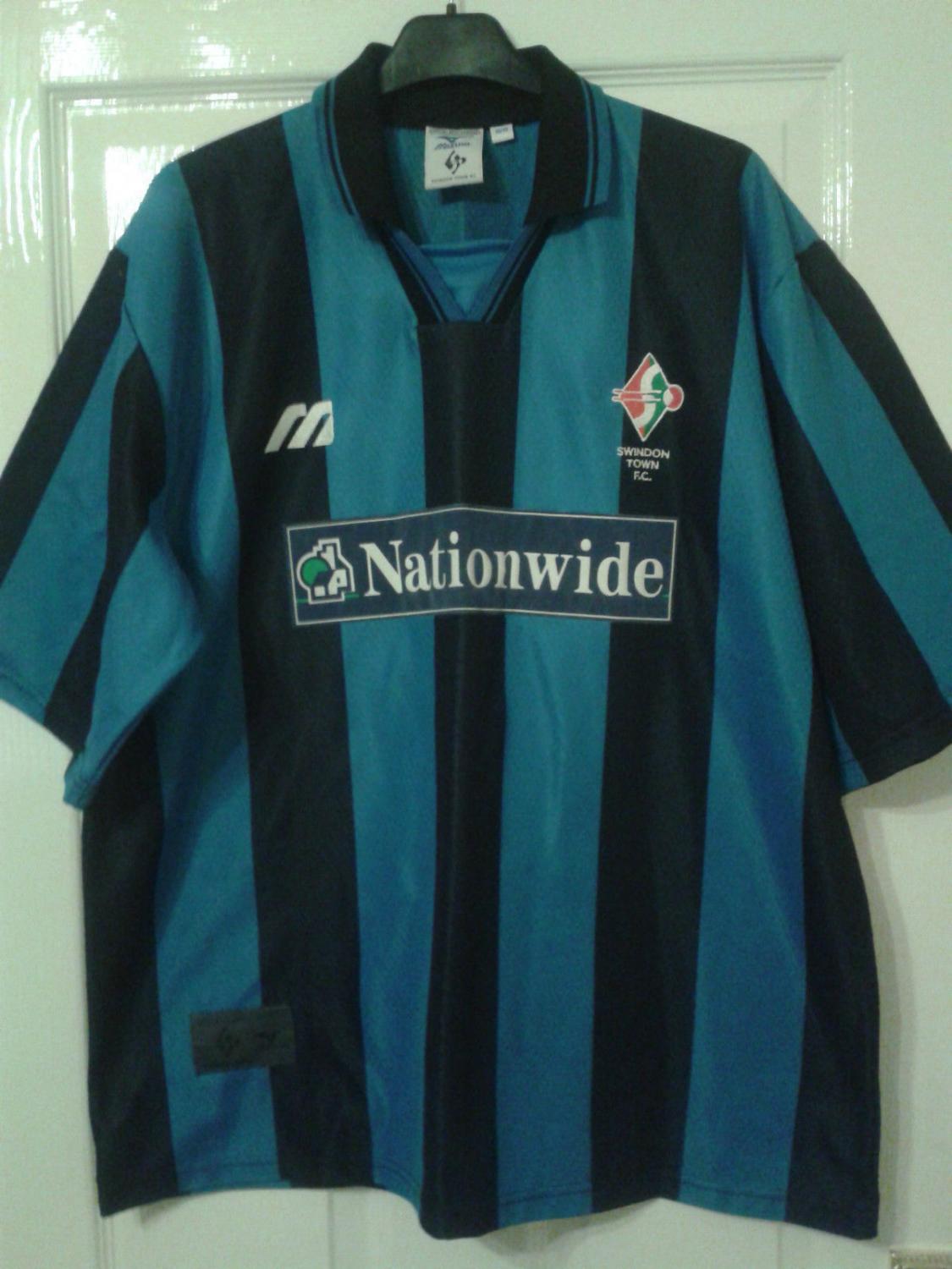 maillot de foot swindon town fc exterieur 1997-1999 rétro