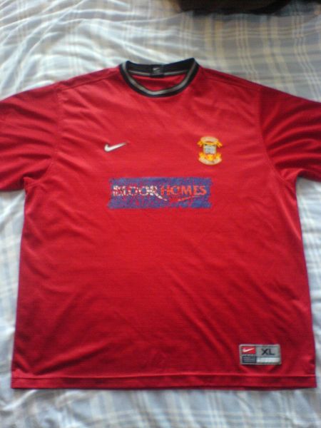 maillot de foot tamworth fc domicile 2002-2003 rétro