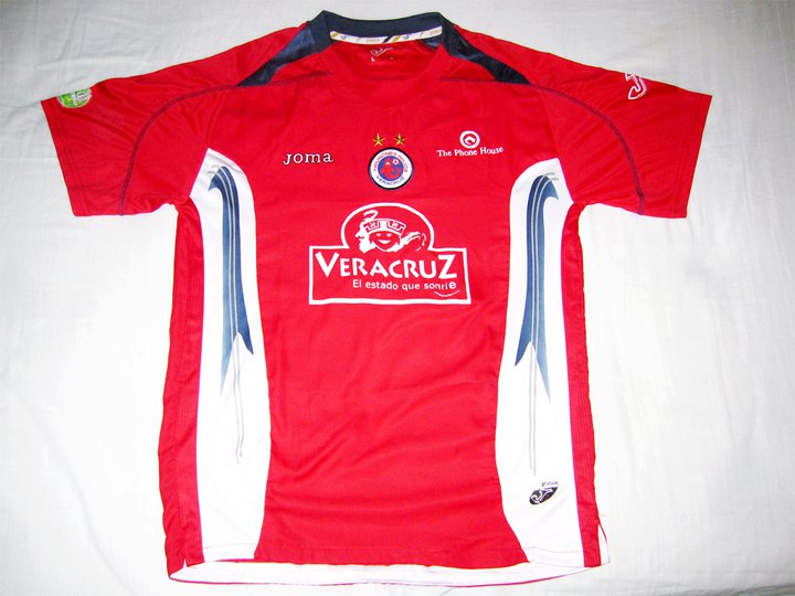 maillot de foot tiburones rojos de veracruz domicile 2009-2010 rétro