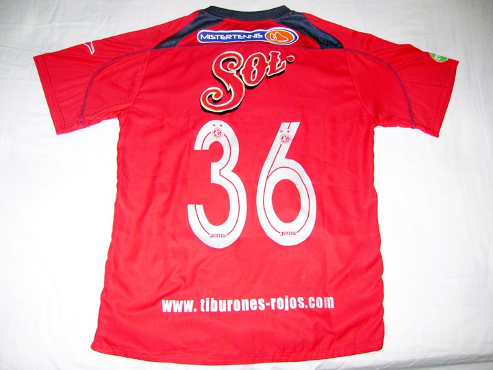 maillot de foot tiburones rojos de veracruz domicile 2009-2010 rétro