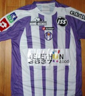 maillot de foot toulouse fc domicile 2006-2007 rétro