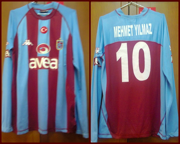 maillot de foot trabzonspor domicile 2004-2005 rétro