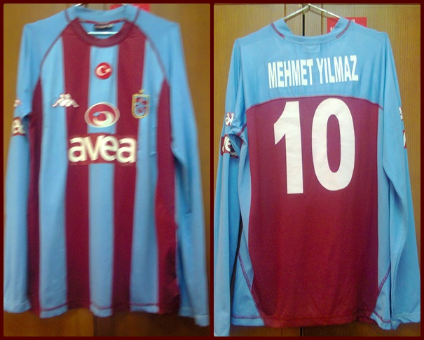 maillot de foot trabzonspor domicile 2004-2005 rétro
