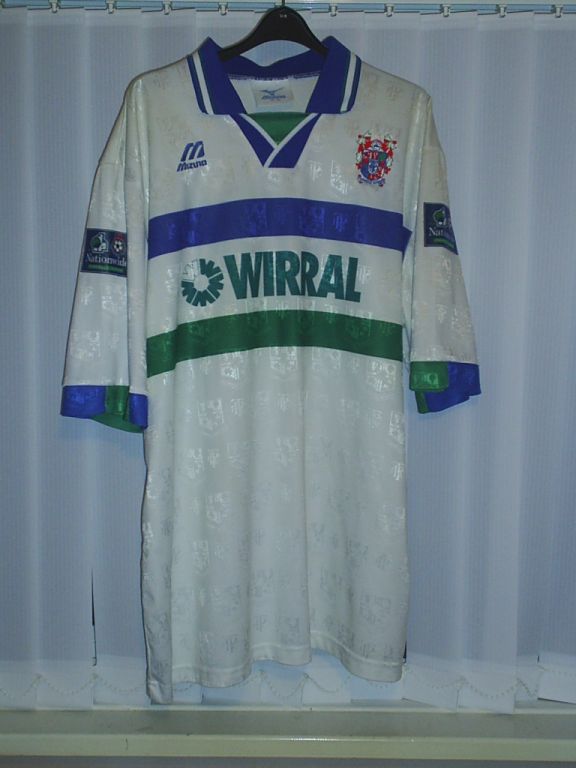 maillot de foot tranmere rovers fc domicile 1995-1997 rétro