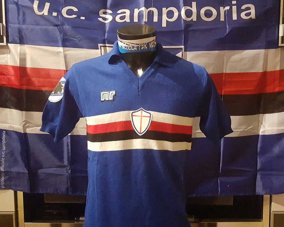 maillot de foot uc sampdoria domicile 1981-1982 pas cher