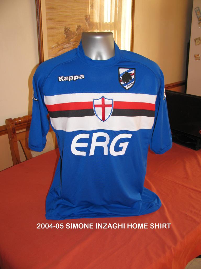 maillot de foot uc sampdoria domicile 2004-2005 pas cher