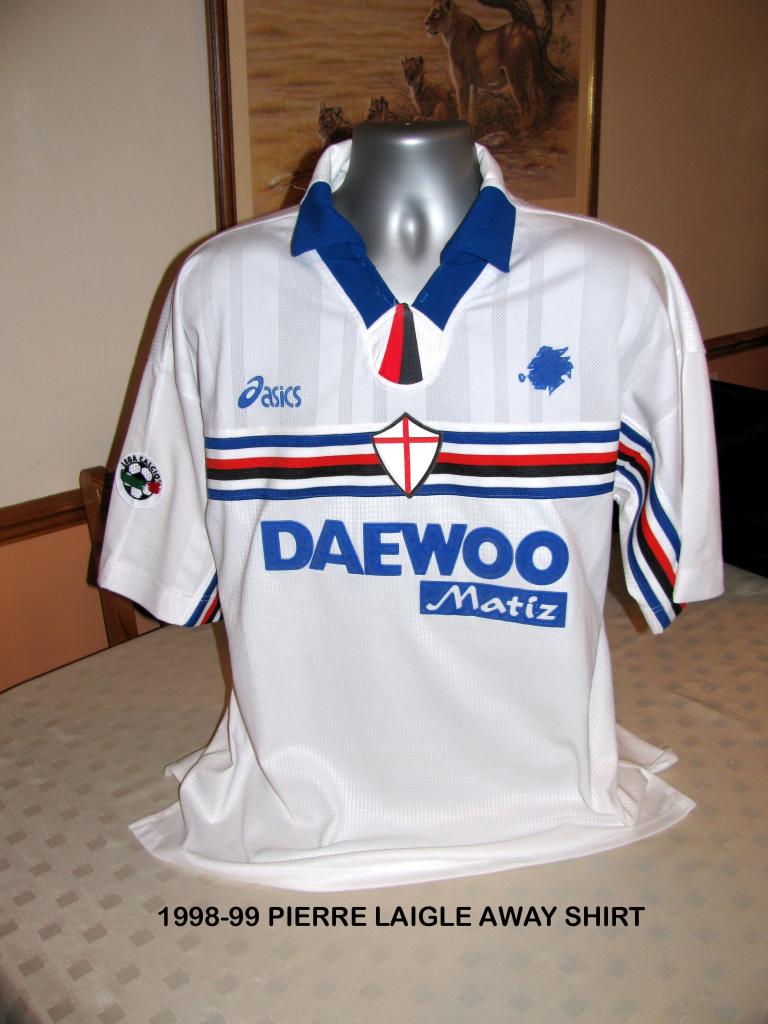 maillot de foot uc sampdoria exterieur 1998-1999 pas cher