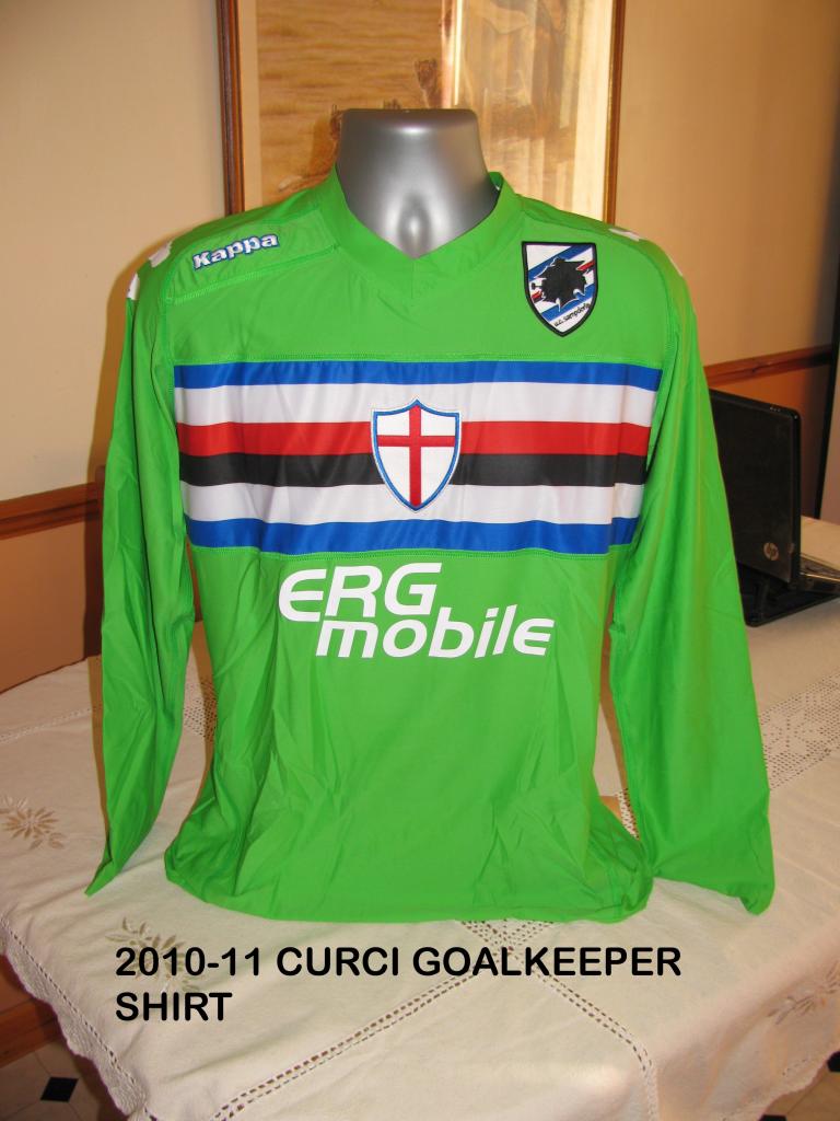 maillot de foot uc sampdoria gardien 2010-2011 pas cher