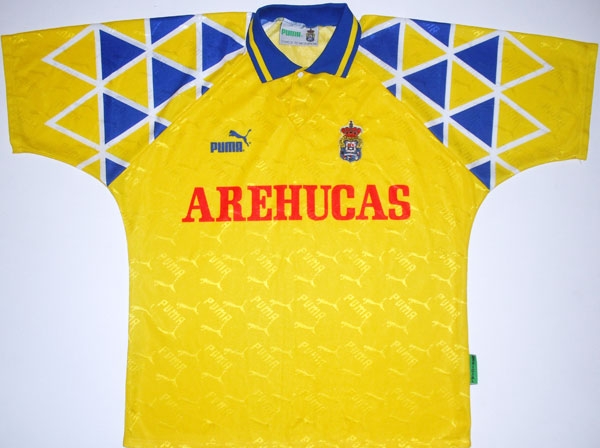 maillot de foot ud las palmas domicile 1993-1995 rétro