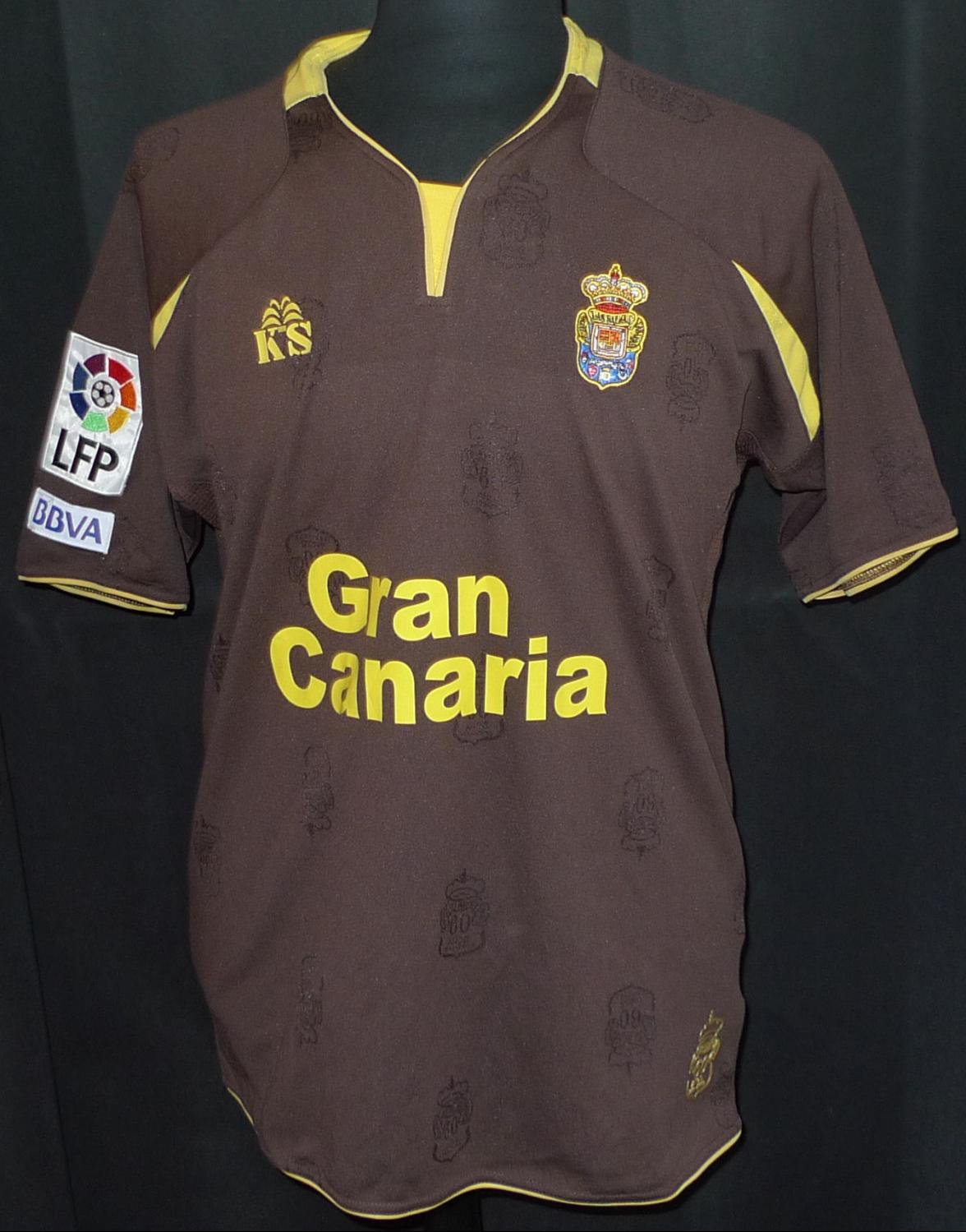 maillot de foot ud las palmas exterieur 2008-2009 rétro