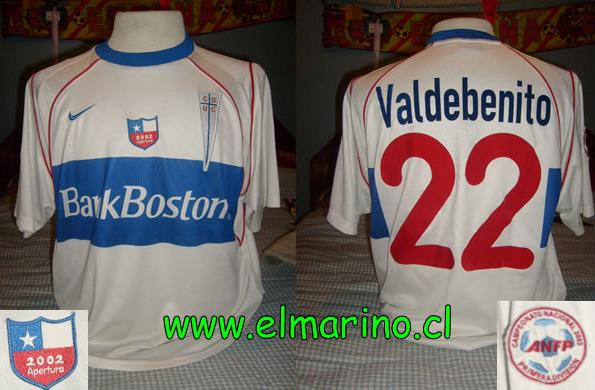 maillot de foot universidad católica domicile 2002 rétro