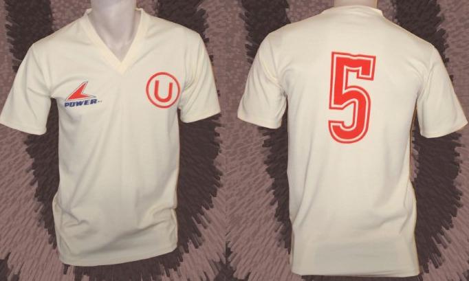 maillot de foot universitario domicile 1986 rétro