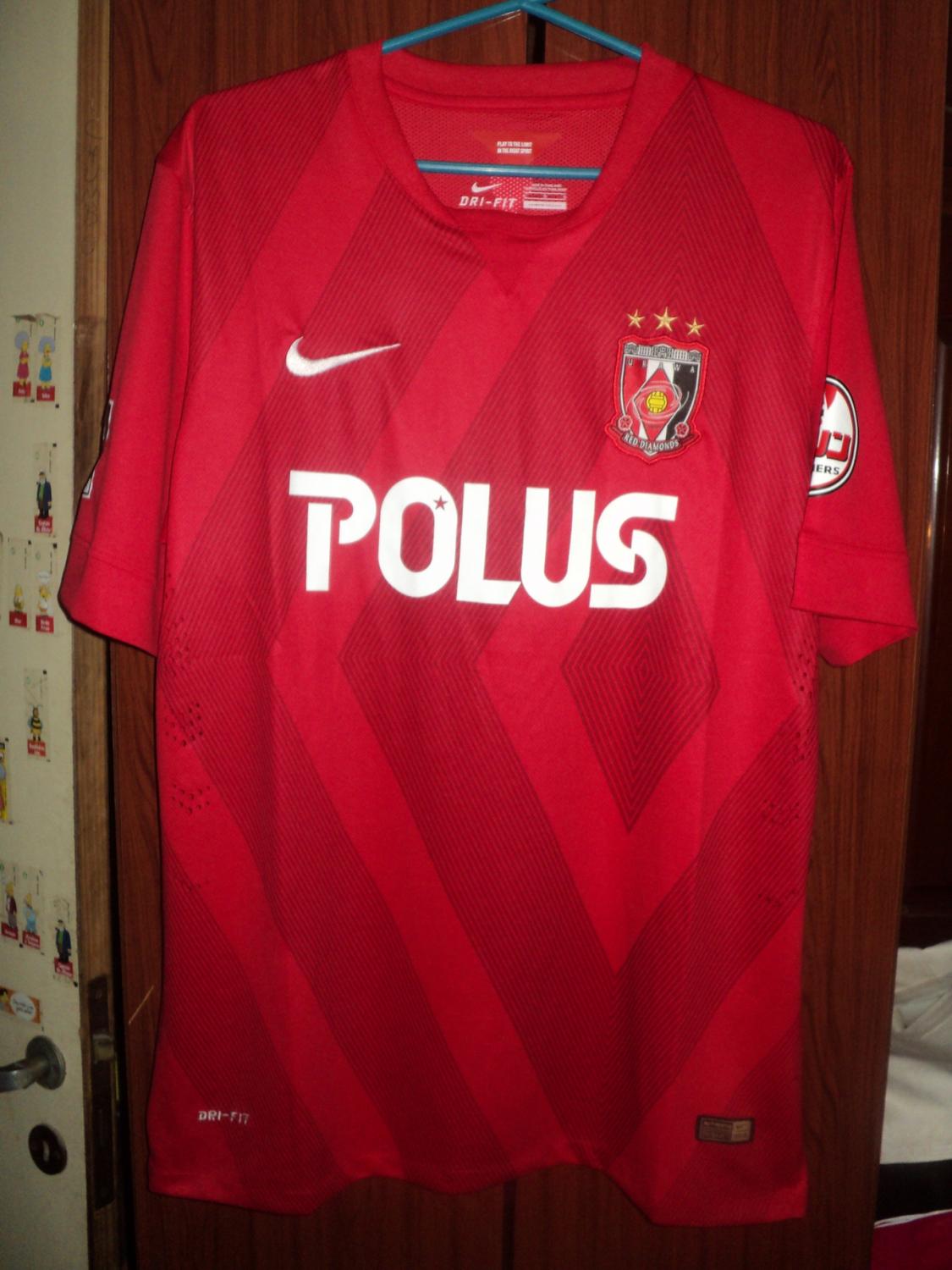 maillot de foot urawa red diamonds domicile 2015-2016 rétro