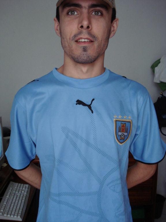 maillot de foot uruguay domicile 2006-2007 rétro