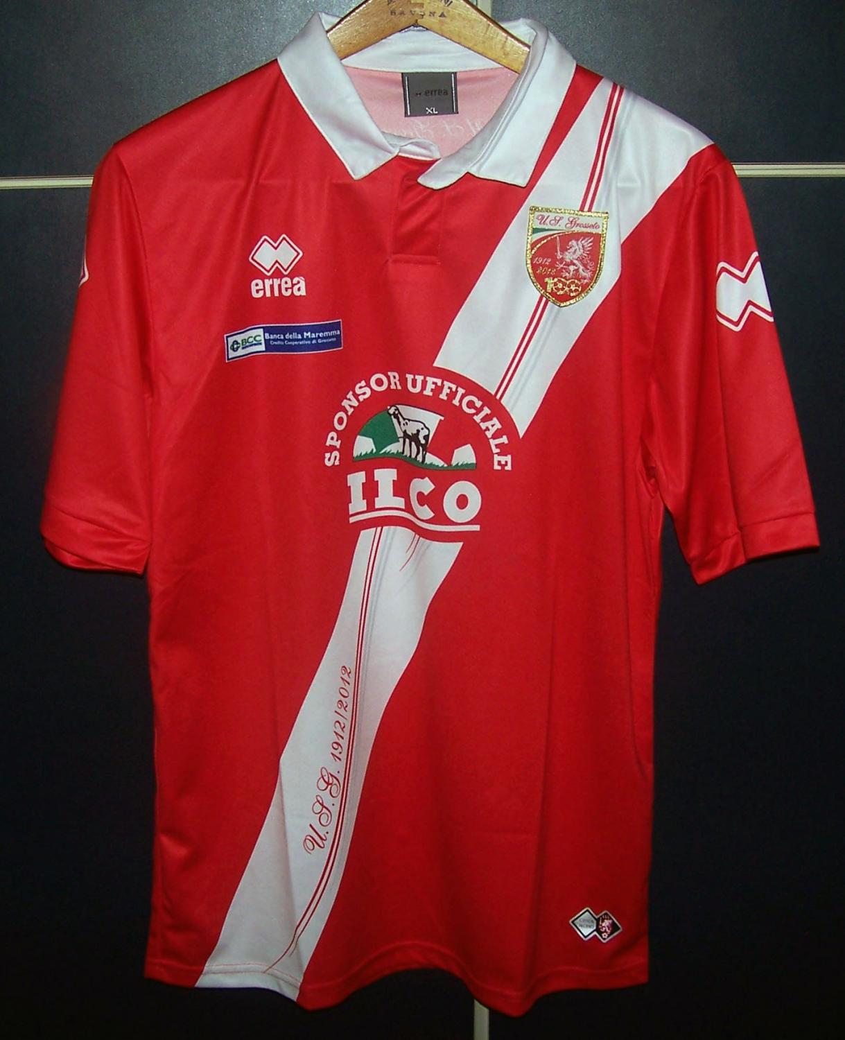 maillot de foot us grosseto 1916 domicile 2011-2012 pas cher