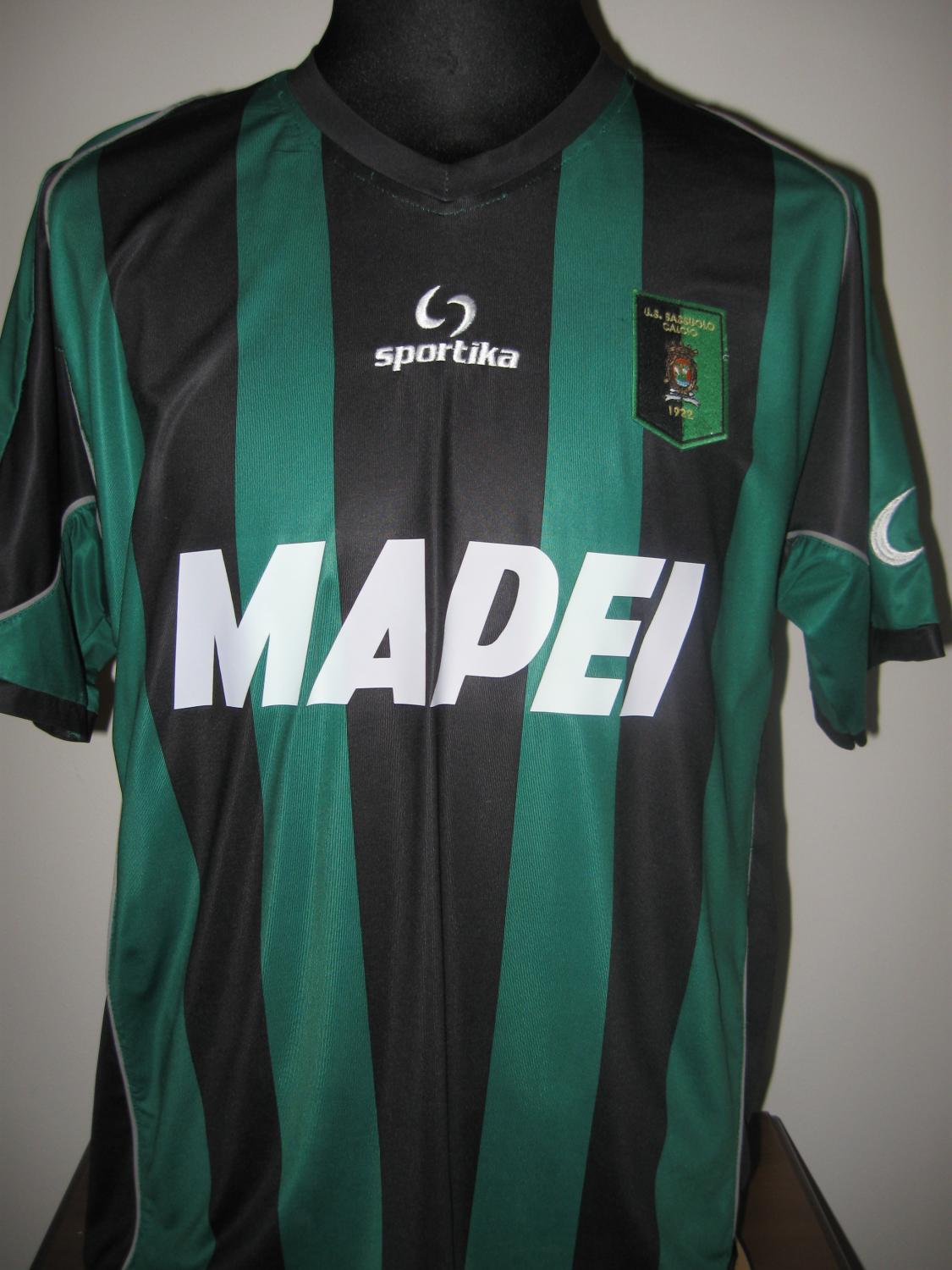 maillot de foot us sassuolo domicile 2008 rétro