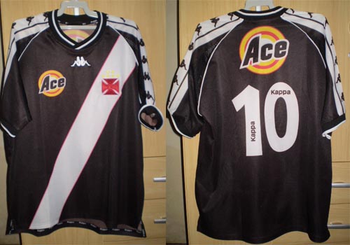 maillot de foot vasco da gama exterieur 1998 pas cher