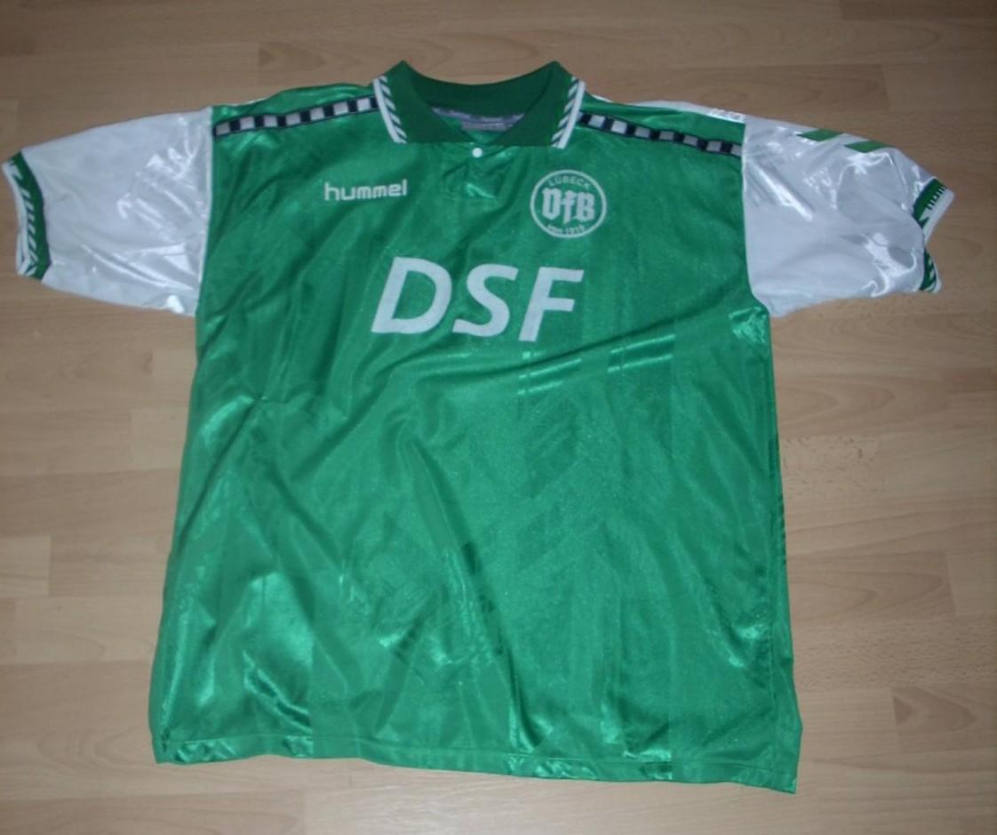 maillot de foot vfb lübeck domicile 1996-1997 rétro