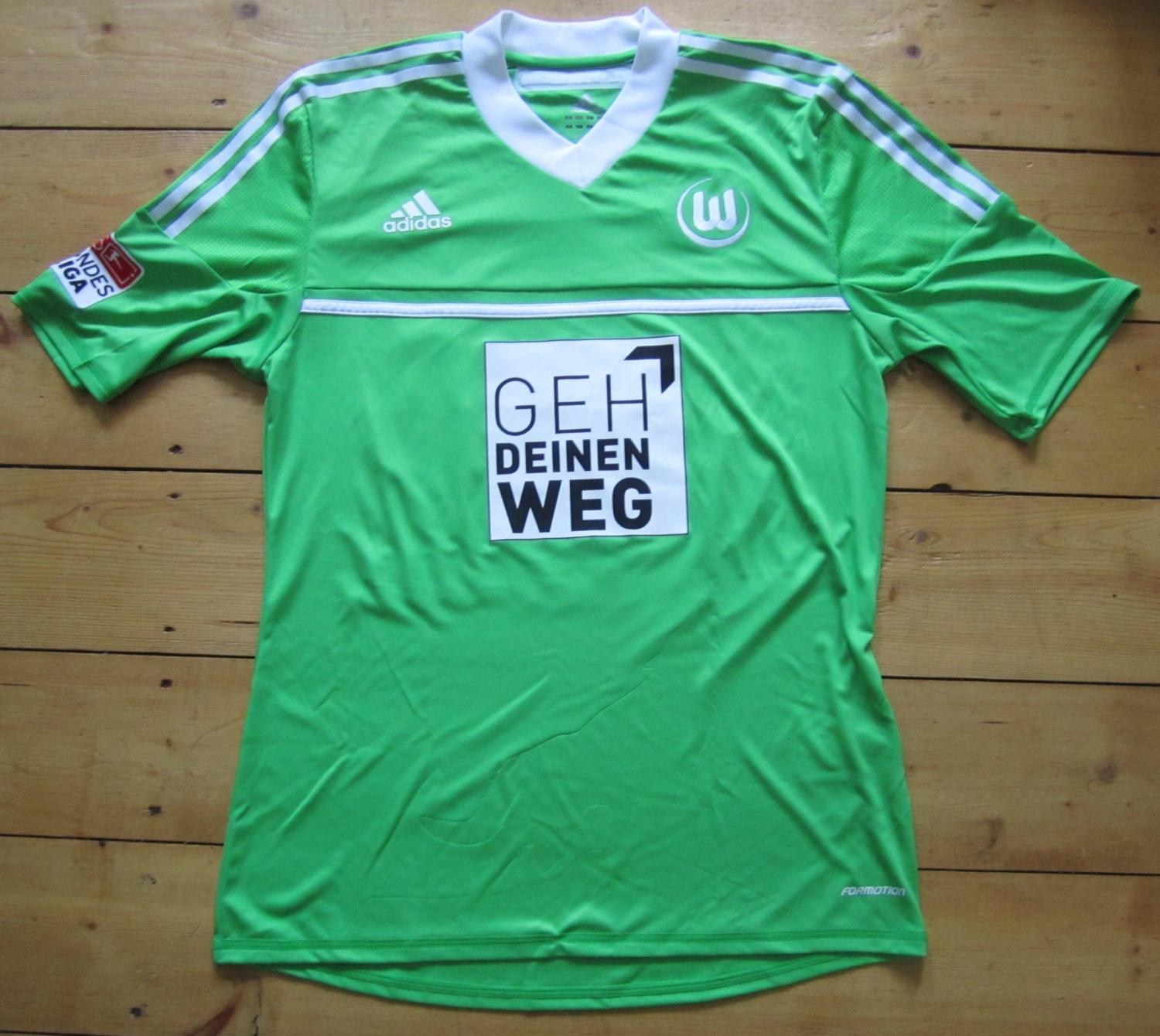 maillot de foot vfl wolfsbourg domicile 2012-2013 pas cher