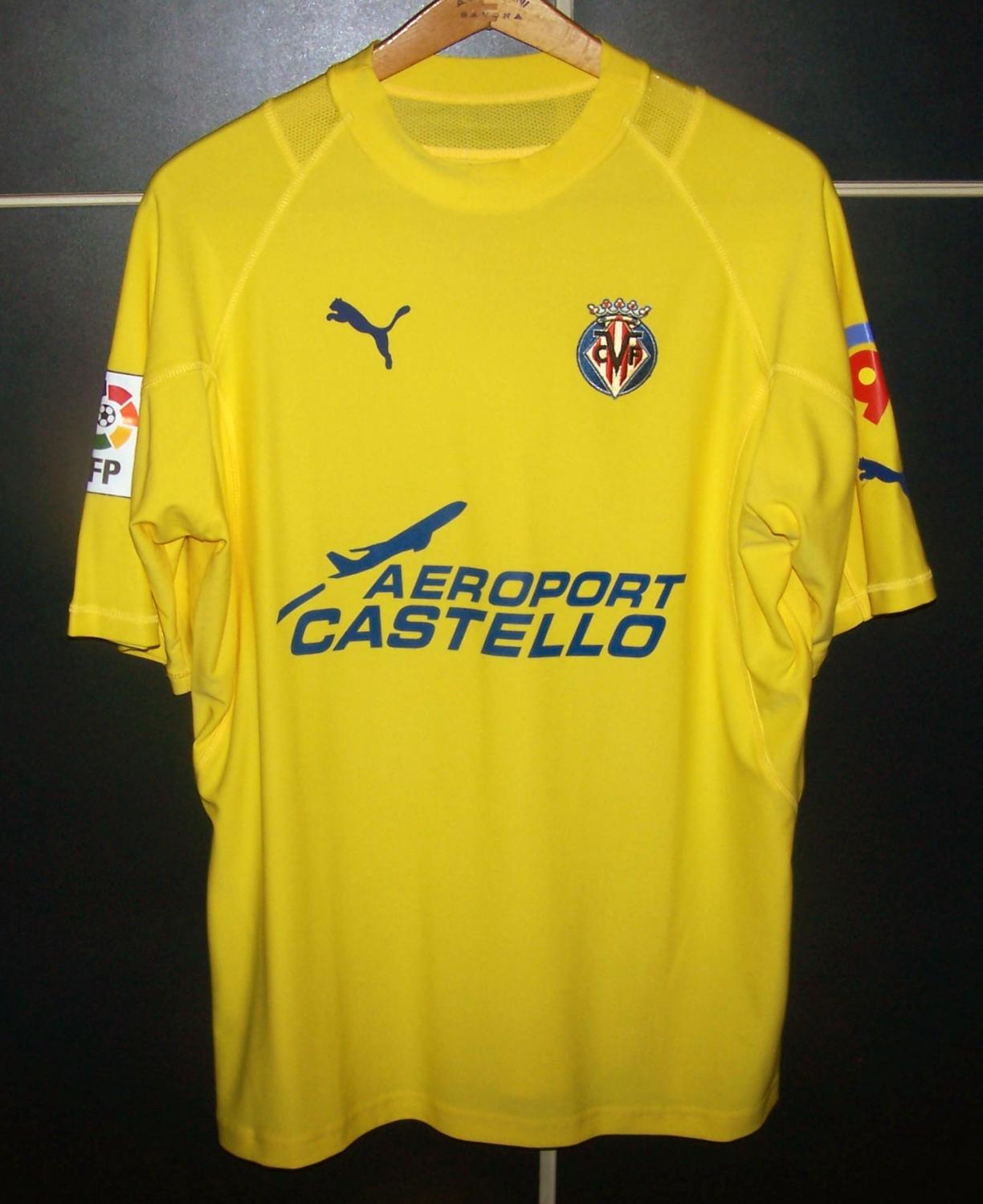 maillot de foot villarreal cf domicile 2005-2006 rétro