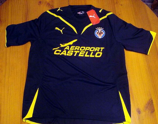 maillot de foot villarreal cf exterieur 2009-2010 rétro